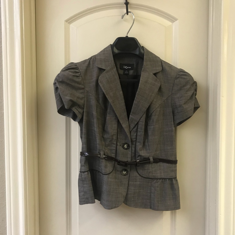 Brown Short Sleeve Jacket